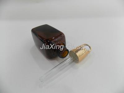 China Square 50ml Essential Oil Bottle For Skincare With Glass Dropper for sale