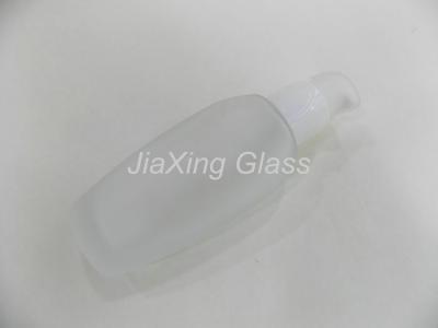 China Frosted Glass Lotion Bottle For Serum 40ml Pump Skincare Bottles for sale