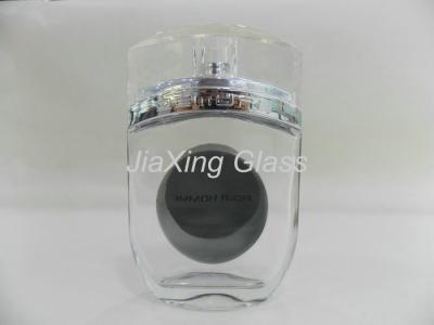 China Clear Small Glass Perfume Bottles , Empty Perfume Bottles Color Coating for sale