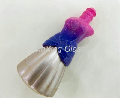 China Elegant Nail Polish Empty Bottles / Colorful Cosmetic Glass Bottles for sale