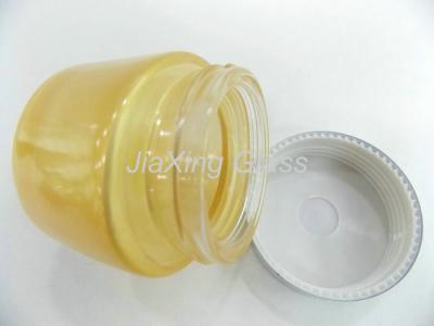 China 50g Wide Mouth Face Cream Jars / OEM Glass Cosmetic Cream Jars Packaging for sale