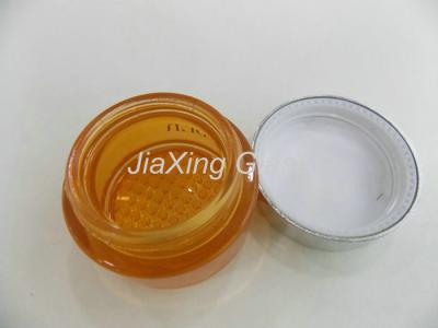 China 1oz / 30g Round Face Cream Jars Glass Silk Screen Printing Cosmetic Empty Jars for sale