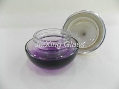 China Glass Cosmetic Containers , Colored Glass Bottles  50g Cosmetic Cream Packaging for sale