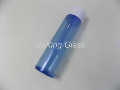 China 120ml Glass Cosmetic Empty Lotion Bottle ,  Blue Lotion Bottle Customized for sale