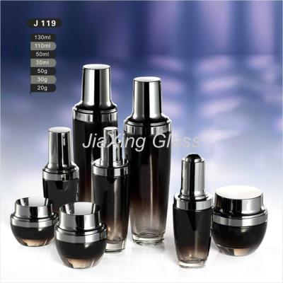 China Luxury New Cosmetic Glass Bottles And Jars / Cosmetics Empty Bottles and Jars for sale