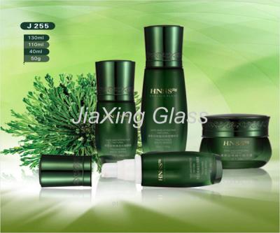 China New Style Painting Cosmetic Glass Bottles, Empty Cosmetic Packaging Glass Bottle for sale