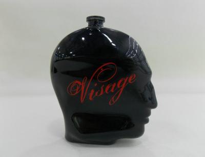 China Fashion Style Black Perfume Glass Bottles Cosmetic Packaging For Men's Perfume for sale