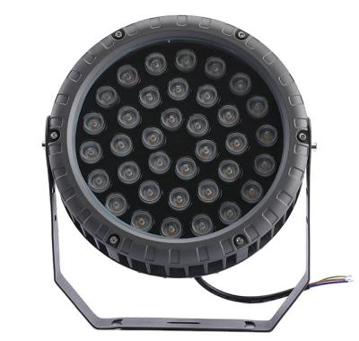 China LANDSCAPE design IP65 24w dmx512 outdoor aluminum round rgb color led flood light for sale