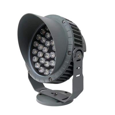 China LANDSCAPE round IP65 outdoor waterproof church garden landscape floodlight led rgb 9w 18w 36w dmx flood light for sale