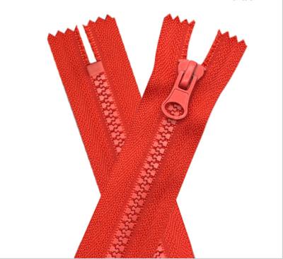 China Factory price eco-friendly good quality long chain nylon zipper roll and eco-friendly resin plastic zippers for Garmant for sale