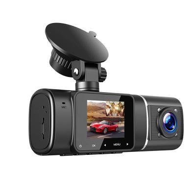 China G-sensor 1080P GPS 2 Dashcam Front Rear Inside Channel In Australia Vehicle VCR Car DVR Dual Lens Dash Cam for sale