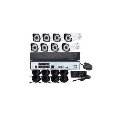 China High Quality Nvr Kit 8 Channel CCTV Camera Set NVR Kit 8Ch H.265 1080P 2MP POE Nvr NIGHT VISION AI Nvr Kit Security Camera System Security Set for sale