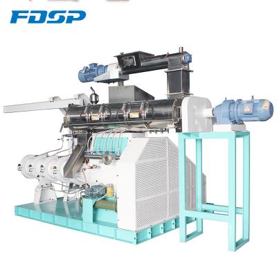 China Floating Factory Fish Feed Extruder Auqa Feed Extruder Machine With Double Screw for sale