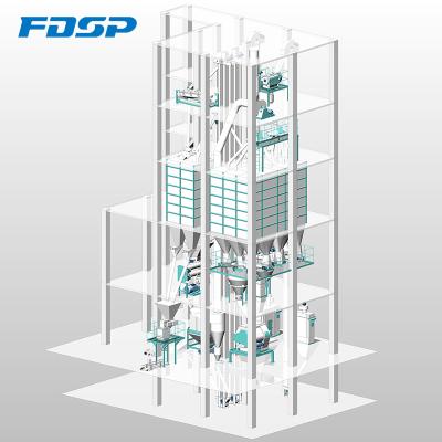 China To make feed pellet 15tph poultry chicken feed production line feed plant used feed machinery for sale