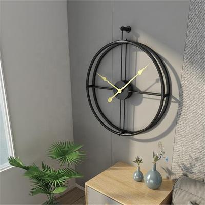 China Style Antique Home Decorative Promotional Gifts Clock Simple Round Quartz Wall Clock for sale