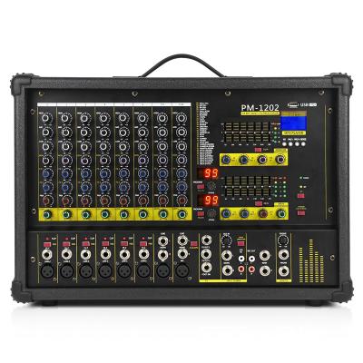 China 99 DSP effect\7-band EQ\24 Bit 900-Watt 10 Channel Stage Power Mixer 24 Bit Multil-FX Processor Dual 99 DSP Effect DJ Amplifier for Outdoor Stage Performances for sale