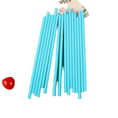 China 50pcs 19.7cm x 6mm Thick Eco-Friendly 100% Paper Color Paper Disposable Drinking Straws 50pcs Reusable Biodegradable Disposable Straws for sale