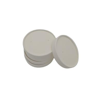 China Custom Biodegradable 115mm Nice Match Logo Paper Soup Cup With Paper Lids For Cold Drinks for sale