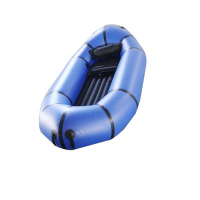 China 2021 hot sale TPU tup 1 person pack raft, lightweight inflatable packraft for outdoor water sports for sale