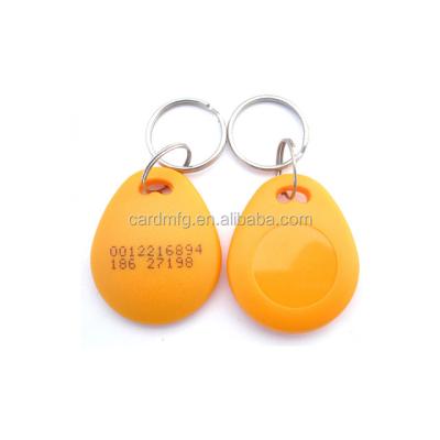 China 10 years of 13.56mhz passive rfid keyfobs with laser code for sale