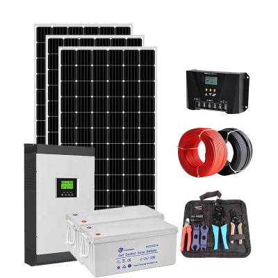 China Design Commercial Full Hybrid Off Grid Home Solar Power Energy System 3kw 5kw 5000w 5kva 10kw 15kw 20kw 12kw 30kw 50kw 100kw 10000 Watt for sale