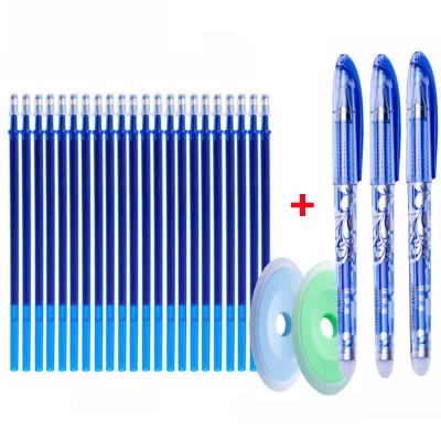 China Popular 25 Pcs Normal / Set 0.5MM Erasable Gel Pen Refills Rod Washable Handle School Writing Stationery for sale