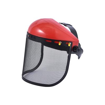 China High quality industrial construction work helmet wholesale safety facemask PVC facemask with UV protection facemask for sale