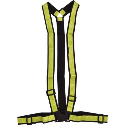 China Sweat Make Hi Vis Traffic Use Road Warning Safety Vest Elastic Adjustable Cross Waistband Reflective Vest With Adjustable Straps Heavy Duty for sale