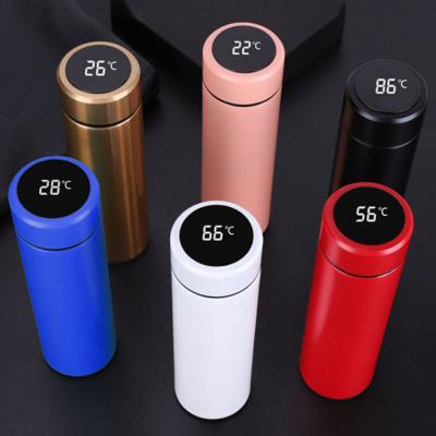 China Top Sale Custom Logo Vacuum Flask Stainless Steel Led Thermo Bottle Normal Bottle Type for sale