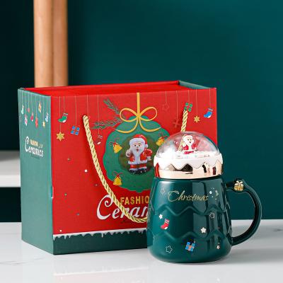 Chine Best Sale Ceramique de Noël tasse cadeau boîte pour le logo personnalisé cadeau de Noël ensemble à vendre