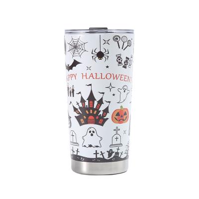 China Gift Cup 20oz Car Thermos Cup With Halloween Design 304 Stainless Steel 3D Printed for sale