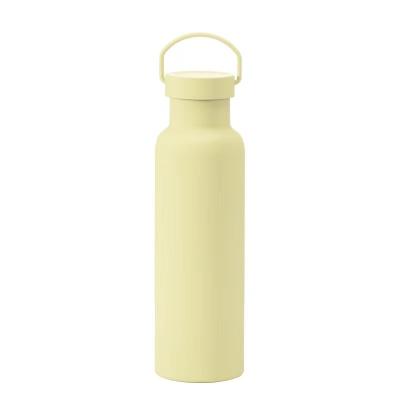 China Disposable Solid Color Sports Insulated Cup With Handle Stainless Steel Vacuum Bottle for sale