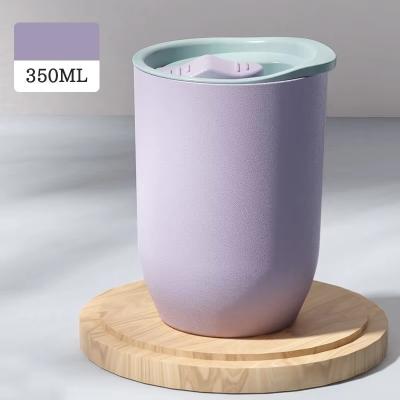 China 12 oz Eco-amigable AS Tazas de taza de café de plástico para accesorios de diseño moderno con paja en venta