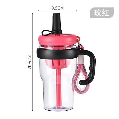 China 680ml Plastic Bottle Portable Outdoor Travel Juice Bottle for Adults on Camping Trips for sale