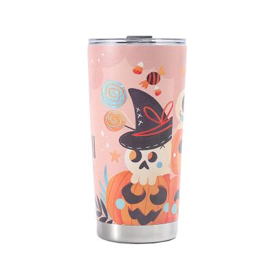 China All Ages Applicable 20oz Stainless Steel Thermos Cup with 3D Printed Halloween Cooler for sale