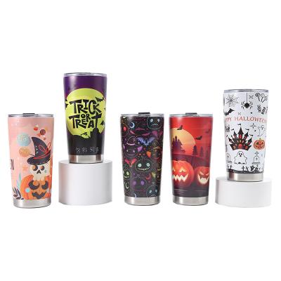 China 304 Edelstahl 20oz Kapazität Halloween Design 3D-gedruckte Autobärkugel Thermos zu verkaufen