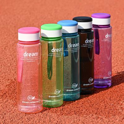 China Direct Drinking 1L Eco-friendly Fitness Sport BPA-free Portable Bottle With Capacity Mark for sale