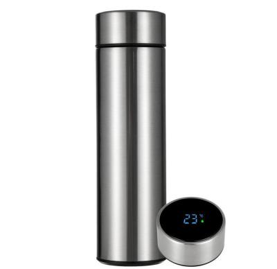 China BPA-Free Vacuum Insulated Thermos Bottle with LED Temperature Display and Tea Infuser for sale