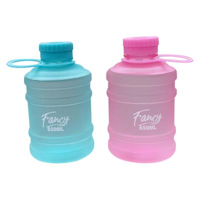 China 650ml Mini Bucket Plastic Water Bottle for Eco Friendly Sports Bottles Boiling Water for sale