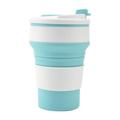 China Taza plegable de silicona 350ml 500ml Libre de BPA viajes modernos al aire libre acampar senderismo taza de agua en venta