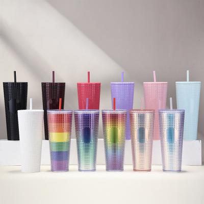 Chine Camp 2023 Custom Outdoor Café personnalisé Tumbler Bouteille d'eau en plastique avec logo à vendre