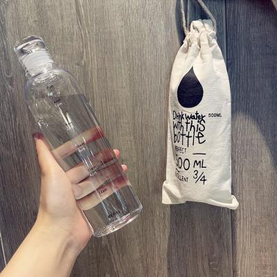 China 500ml Gym Plastic Water Bottle With Time Scale For Modern Fitness And Reusable Design for sale