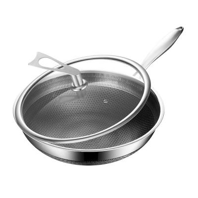 Κίνα Αειφόρος 316 από ανοξείδωτο χάλυβα Wok 32cm 34cm Διπλό πλάτος Screen Honeycomb Cookware προς πώληση