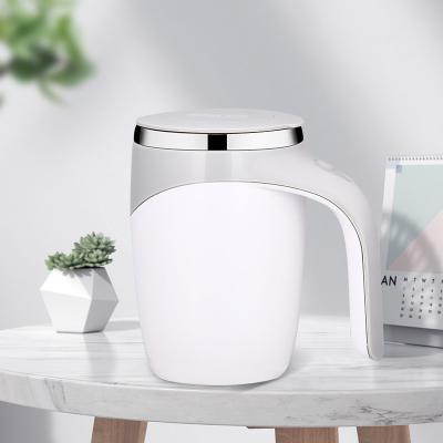 China Automatic Stirring 380ml Electric Portable Magnetic Stainless Steel Office Coffee Bottle for sale