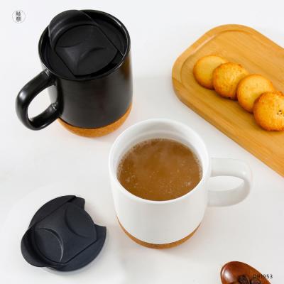 China 14 OZ Base de cortiça Stoneware Matte Custom Design Dia da Mãe Dia dos Namorados Cerâmica Custom MUGS com tampa PP à venda