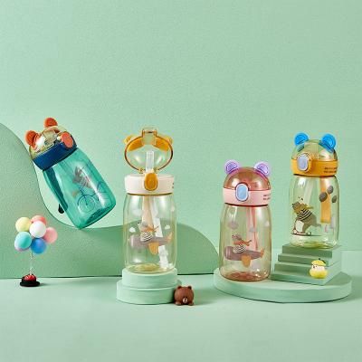 China Reizen Activiteit buiten Kinderen Plastic Cup Cute Creative 500ml 650ml Waterfles Te koop