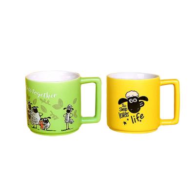 Chine Logo personnalisé Acceptable Sublimation Blanc Latte Café Moderne Luxe tasses en porcelaine pour petit ami à vendre