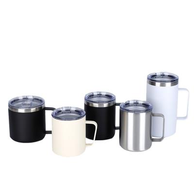 China Minimalist Design Style 304 Stainless Steel Tumbler Coffee Mug with Handle and Straws for sale