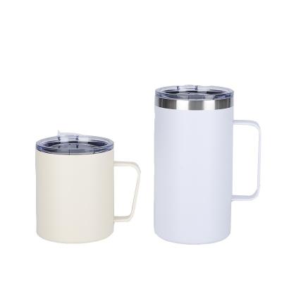 China Stainless Steel Insulated Vacuum Custom Logo Thermal Mug 14oz for Minimalist Coffee Lovers on the Move for sale