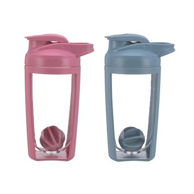 China Equipped Anti-corrosion Coating 650ML Gym Shaker Bottle for Plastic Fitness Water Bottle for sale